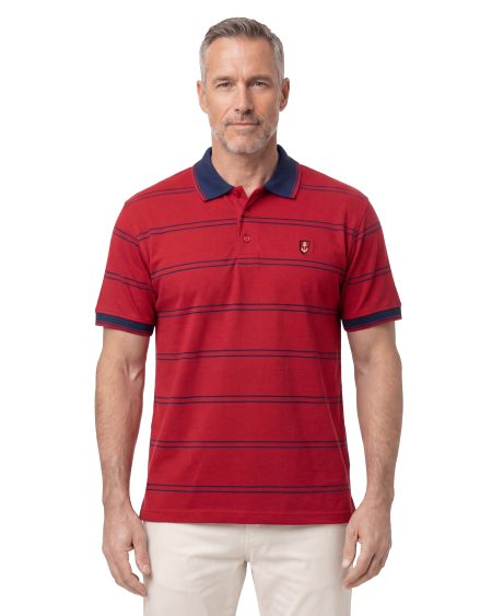 Ringel Pike Polo Yaka Tişört — Kırmızı