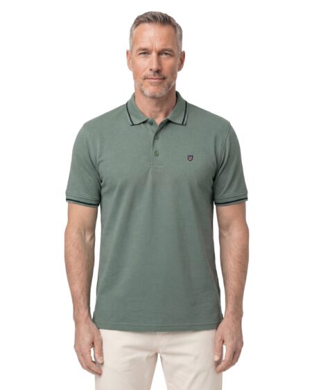 Düz Pike Polo Yaka Tişört — Mint