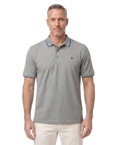 Düz Pike Polo Yaka Tişört — Toprak
